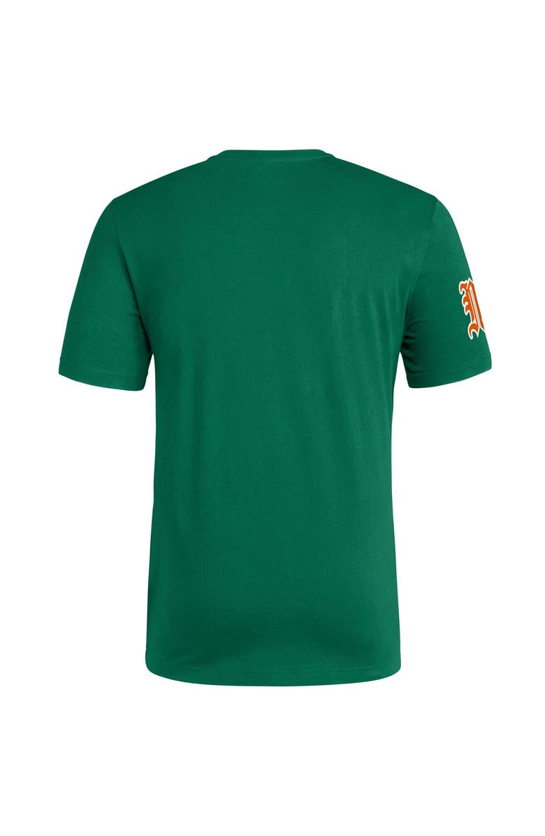 adidas Men's adidas  Green Miami Hurricanes Fresh Wordmark T-Shirt, Alternate, color, 