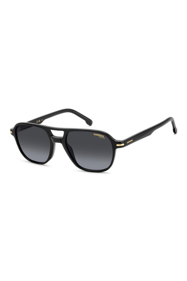 CA 392/S 54mm Square Sunglasses, Alternate, color, BLACK/ DARK GREY SF