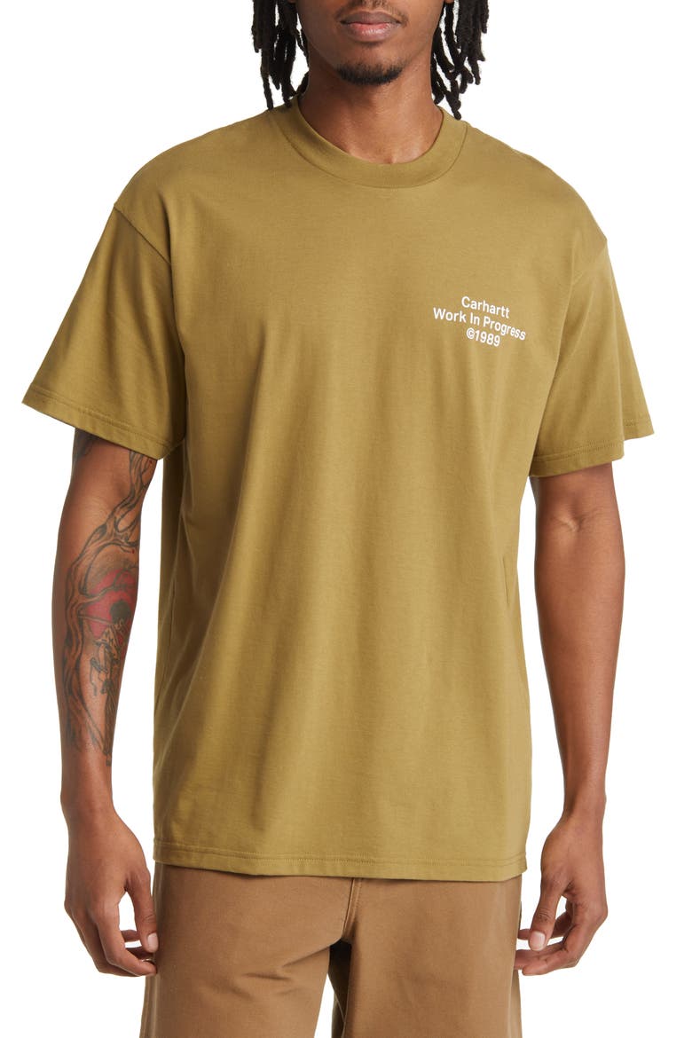 Formation Organic Cotton Graphic T-Shirt, Main, color, LARCH / WHITE