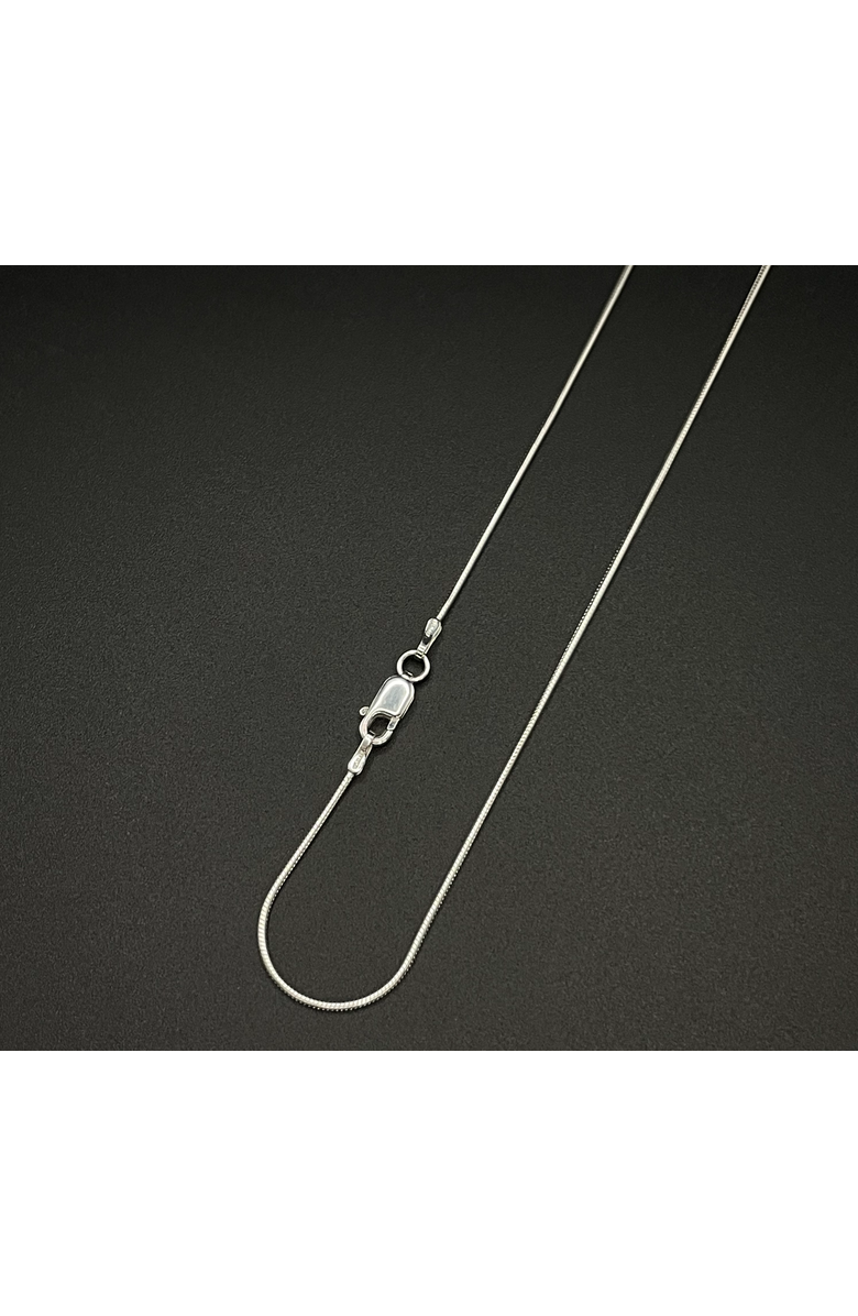 Donatello Gian Sterling Silver Rounded Snake Necklace, Alternate, color, Silver