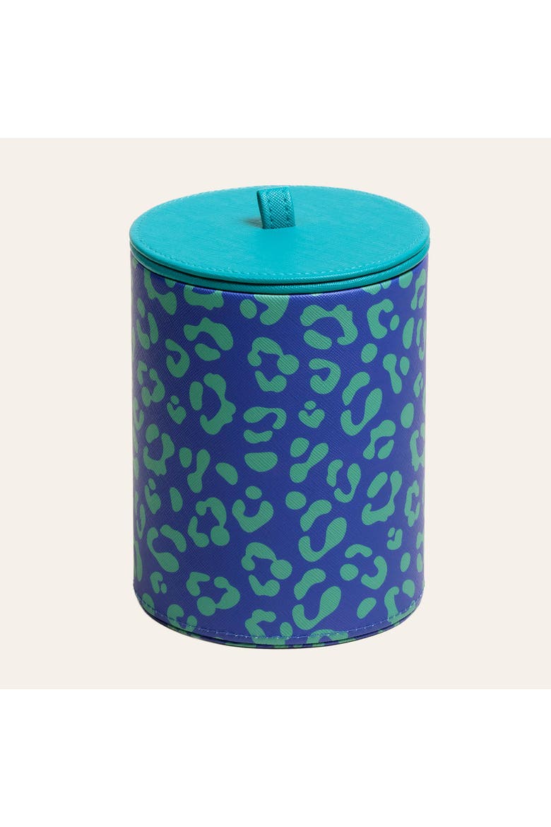 Meilin 100% Pvc Decorative Box 5" x 6.5" | Artisan Storage, Main, color, Blue