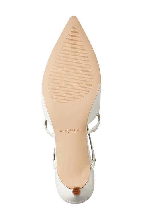 Shop Marc Fisher Ltd Kodie Kitten Heel Pointed Toe Mule In Ivory