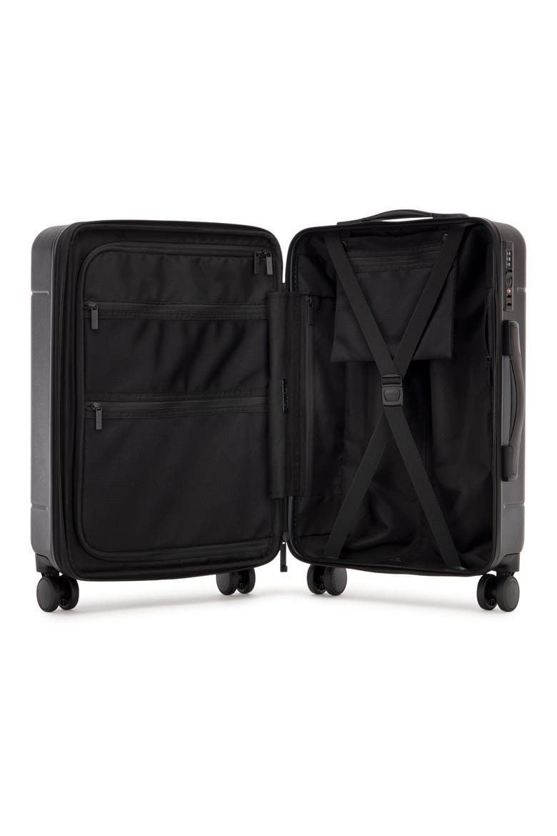 Hue 22-Inch Front Pocket Carry-On Suitcase, Alternate, color, BLACK