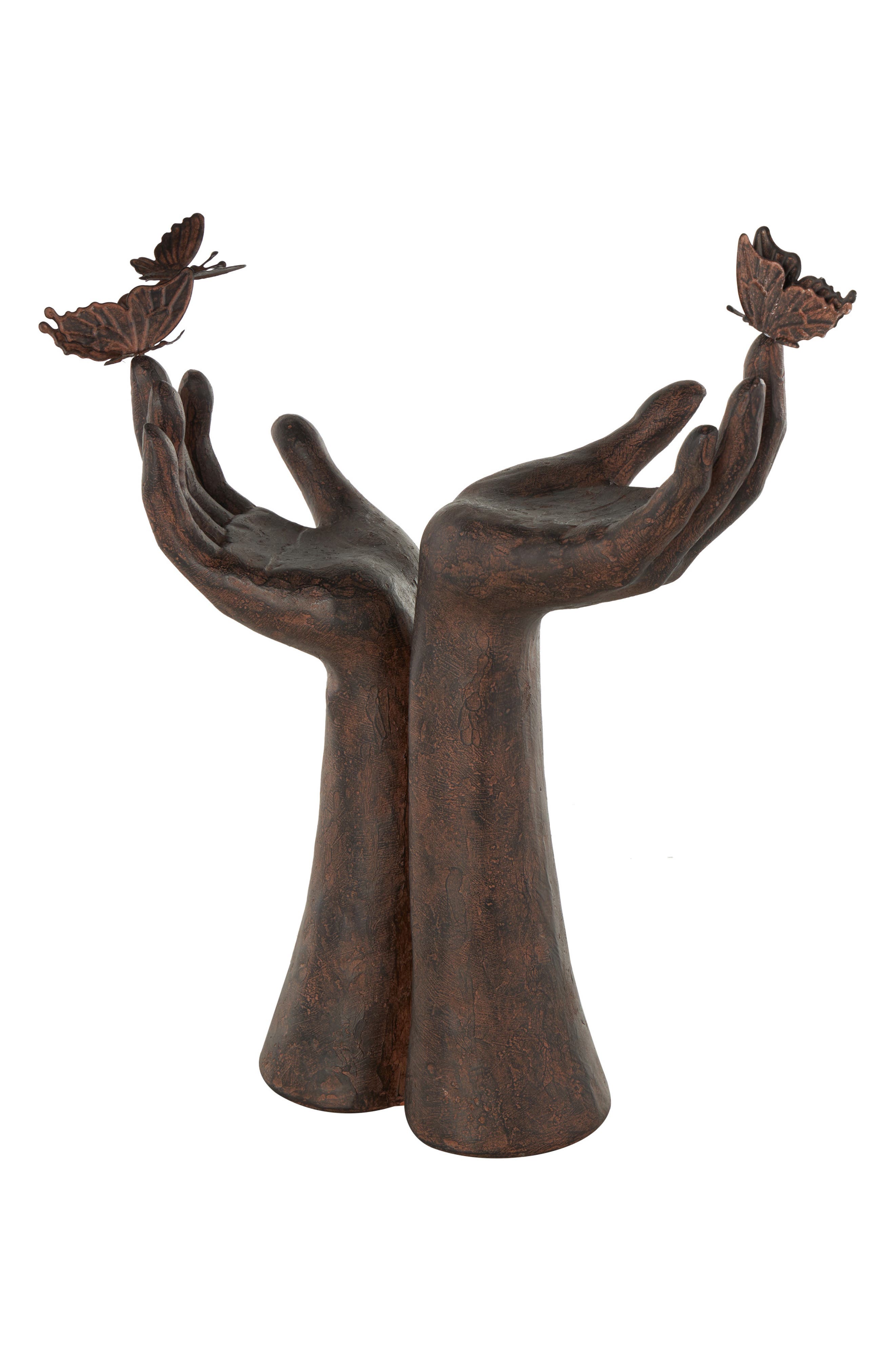 Hands with Butterflies Sculpture