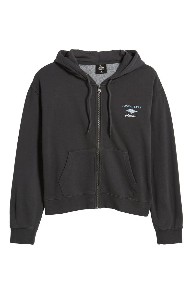 Rip Curl Vacation Oversize Full Zip Hoodie, Alternate, color, 