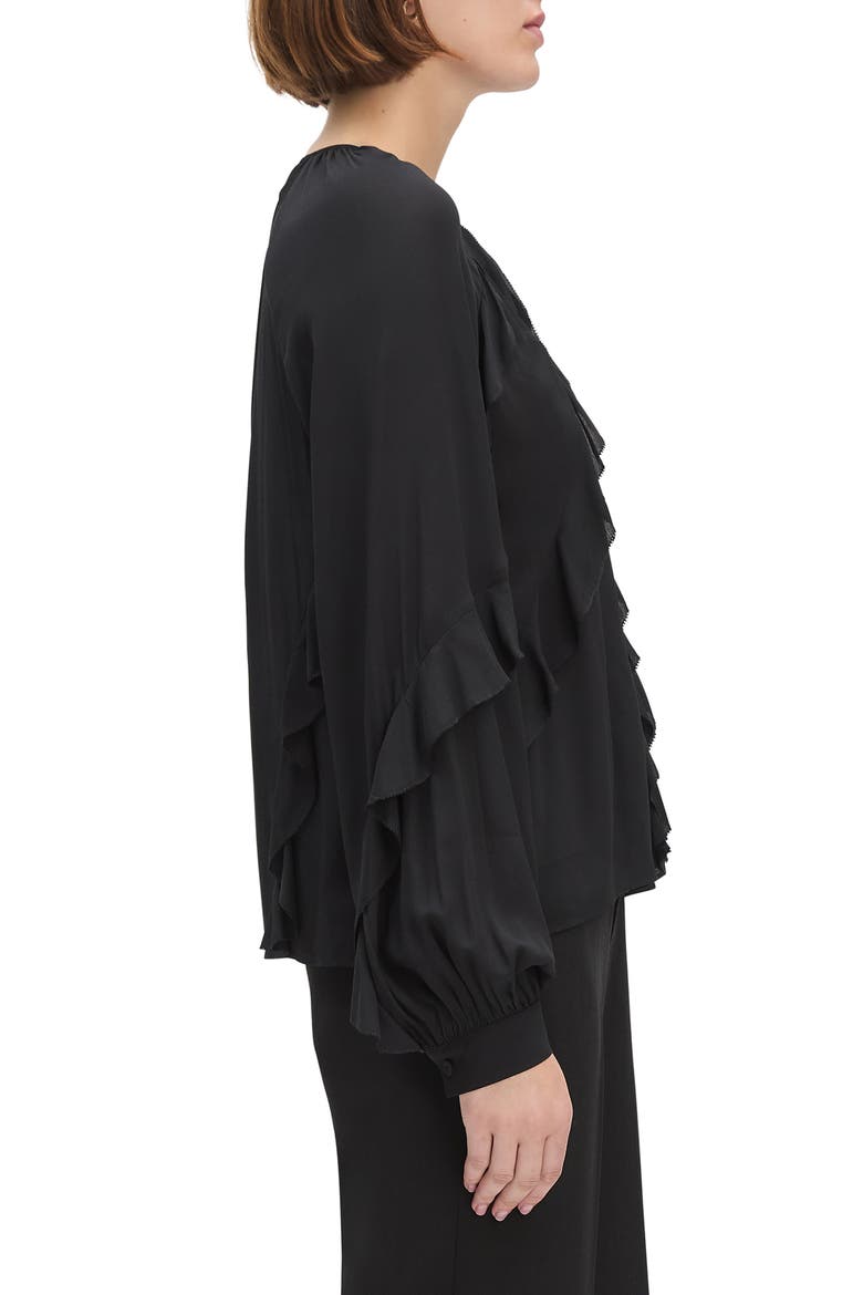 The Because of You Ruffle Top, Alternate, color, BLACK