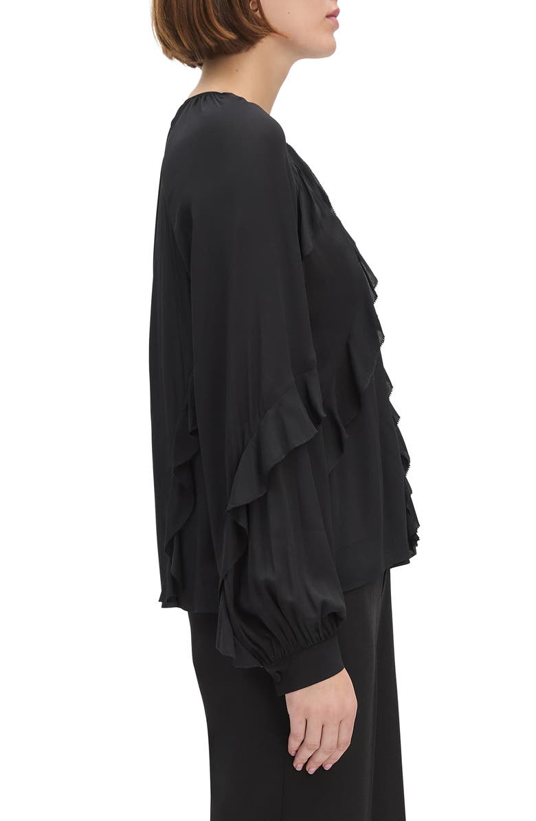 Favorite Daughter The Because of You Ruffle Top, Alternate, color, Black