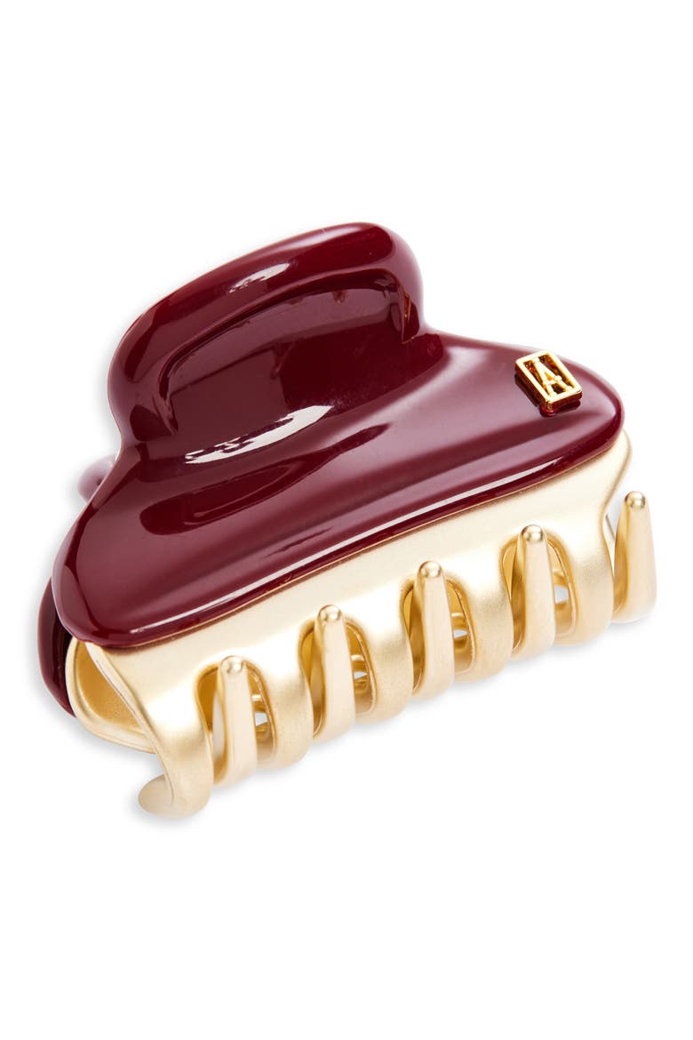 Small Hair Clip, Main, color, BURGUNDY