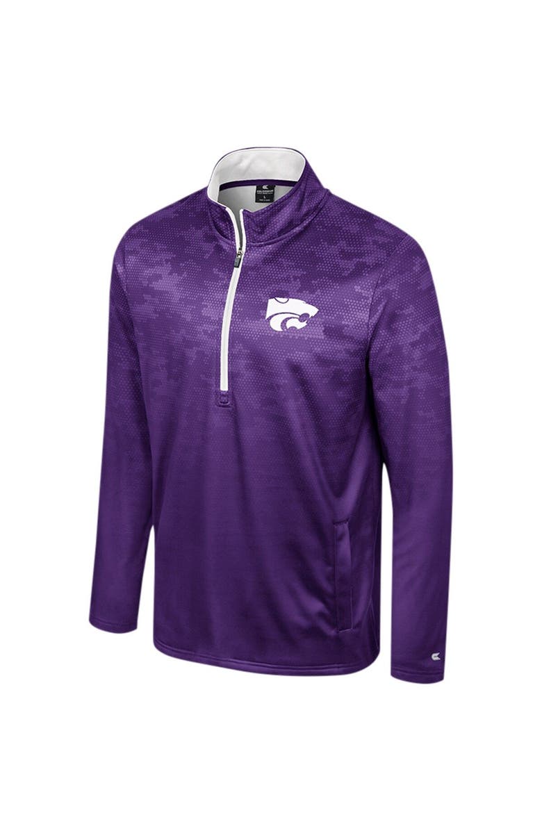COLOSSEUM Men's Colosseum  Purple Kansas State Wildcats The Machine Half-Zip Jacket, Alternate, color, Purple