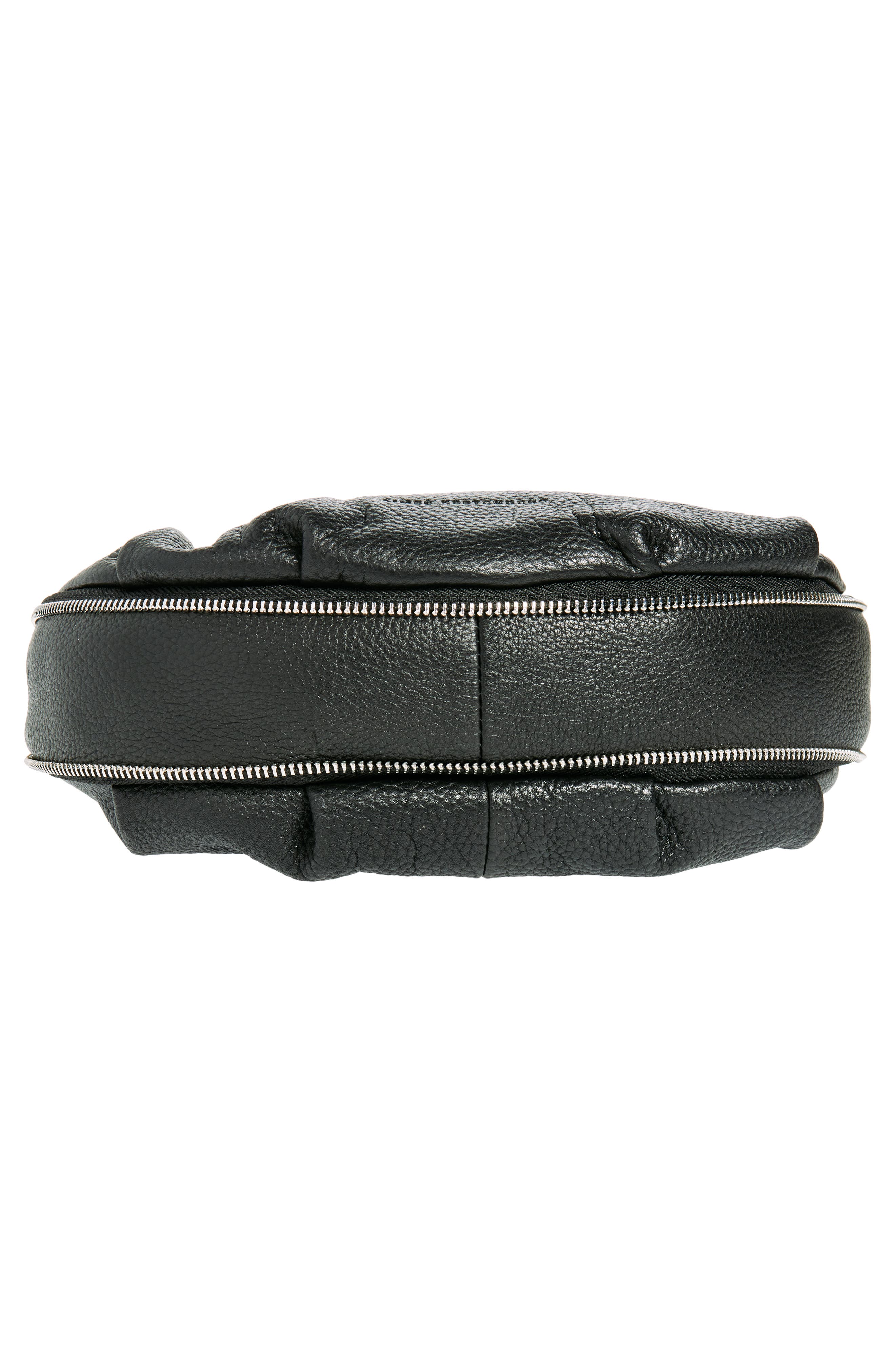 AIMEE Starlight Top Handle Leather Bag, Alternate, color, Black W/ Silver