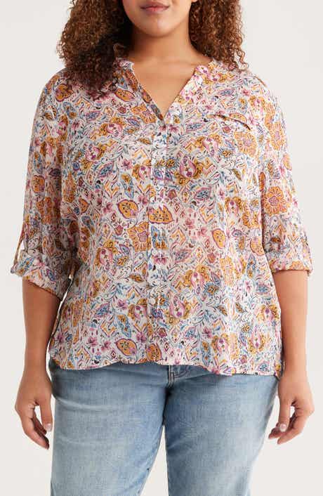 KUT from the Kloth Jasmine Roll Sleeve Top