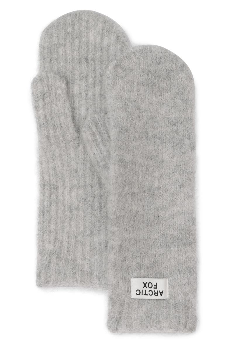 The Alpaca Blend Mittens, Main, color, BLIZZARD GREY