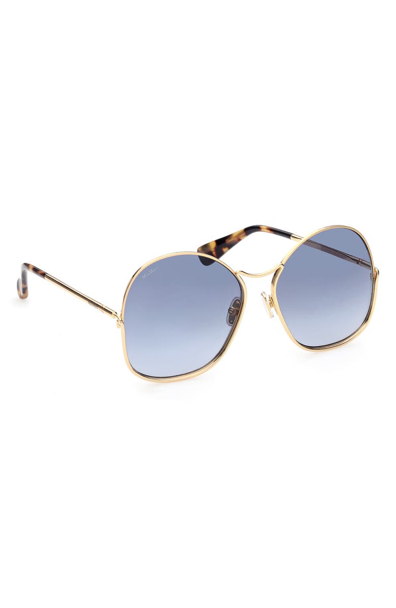 Max Mara 60mm Geometric Sunglasses, Alternate, color, 