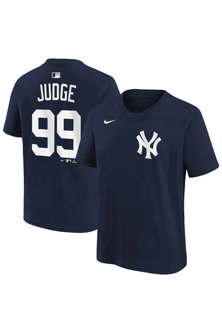 Youth Nike Aaron Judge Navy New York Yankees Name & Number T-Shirt, Main, color, Navy