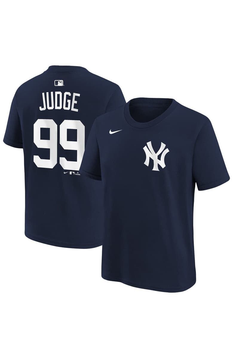 Nike Youth Nike Aaron Judge Navy New York Yankees Name & Number T-Shirt, Main, color, Navy