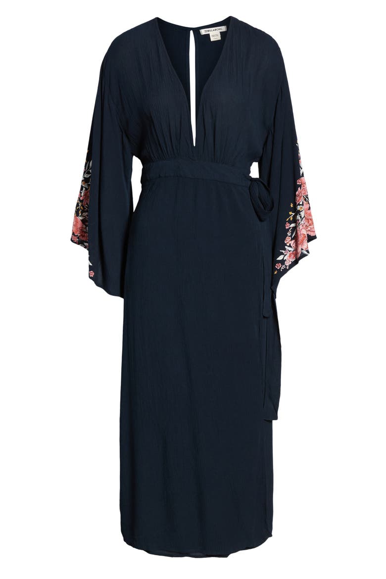 Robe Life Midi Dress, Alternate, color, DEEP SEA