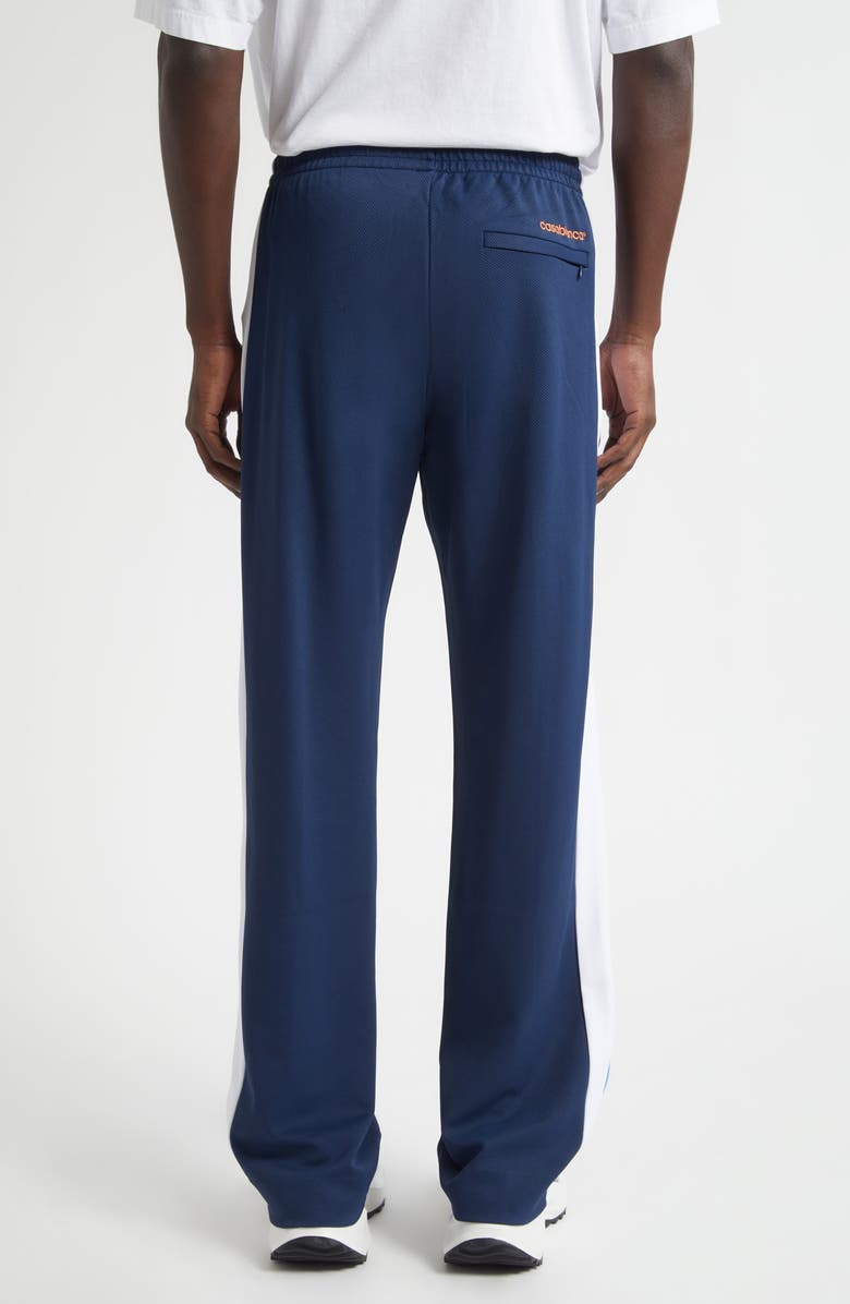 Casablanca Textured Track Pants, Alternate, color, Navy / White