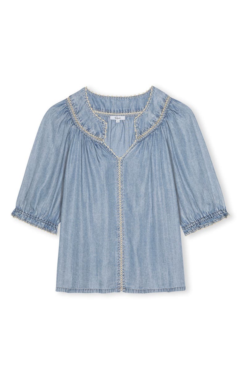 Rails Belina Chambray Top, Alternate, color, Washed Blue