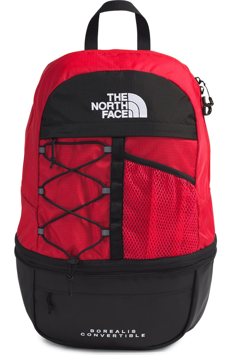 The North Face Borealis Convertible Backpack, Main, color, Tnf Red/ Tnf Black