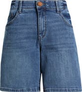Wit & Wisdom High Waist Relaxed Denim Shorts