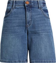 Wit & Wisdom High Waist Relaxed Denim Shorts
