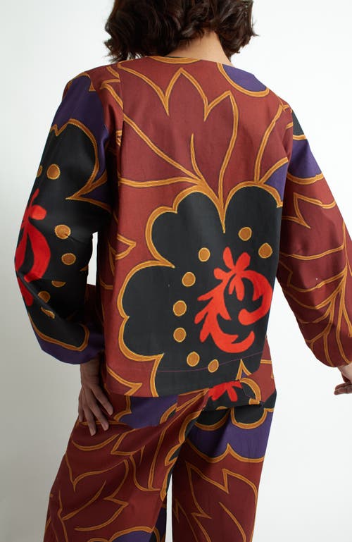 Florencia Davalos Coco Jacket In Brown