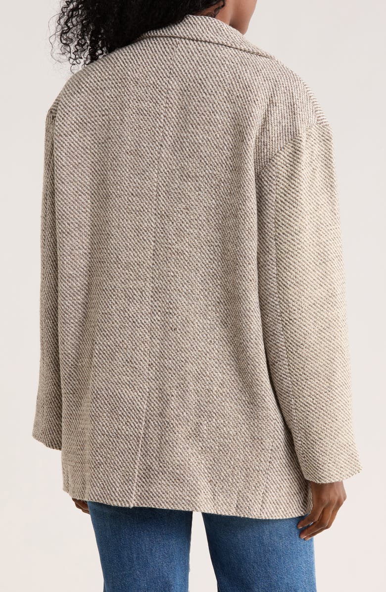 JACQUIE THE LABEL Gordes Oversize Tweed Blazer, Alternate, color, Walnut