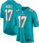 Nike Youth Nike Jaylen Waddle Aqua Miami Dolphins Game Jersey