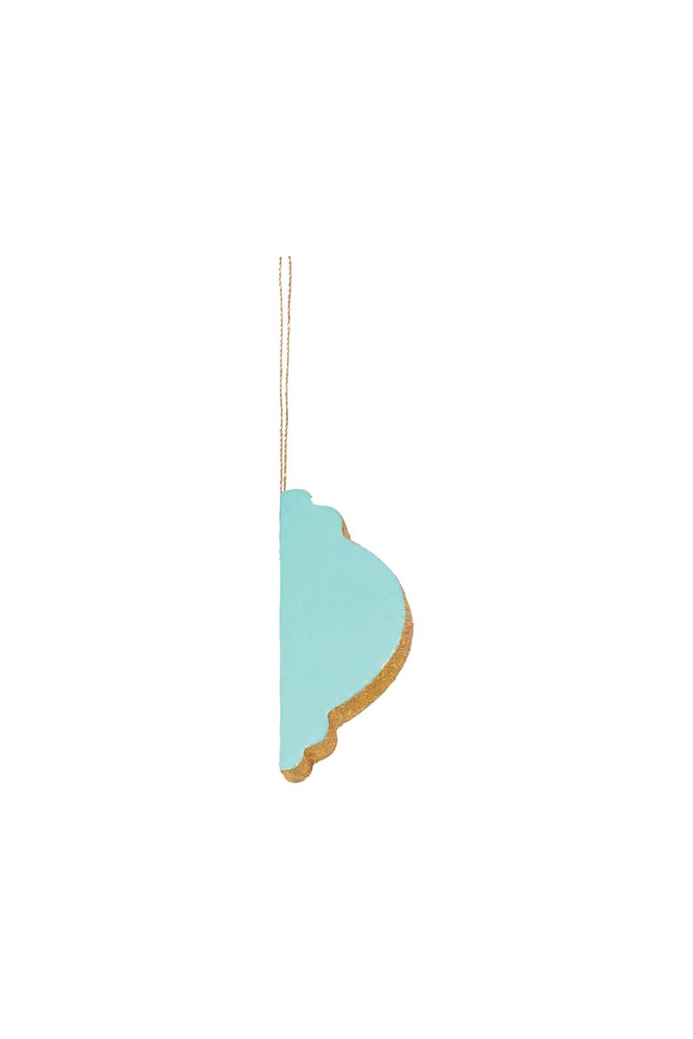 Honeycomb Paper Teal Christmas Tree Ornament, Alternate, color, Blue