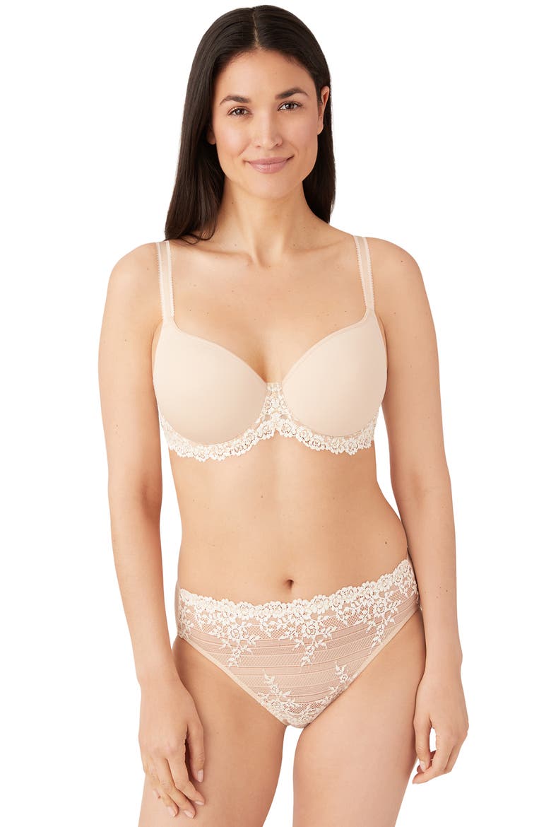 Embrace Lace® T-Shirt Bra, Alternate, color, NATURALLY NUDE/IVORY