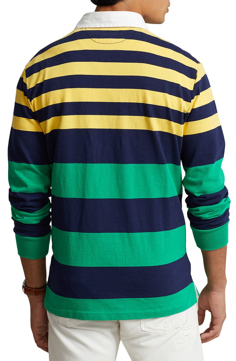 Polo Ralph Lauren Stripe Cotton Rugby Shirt, Alternate, color, 