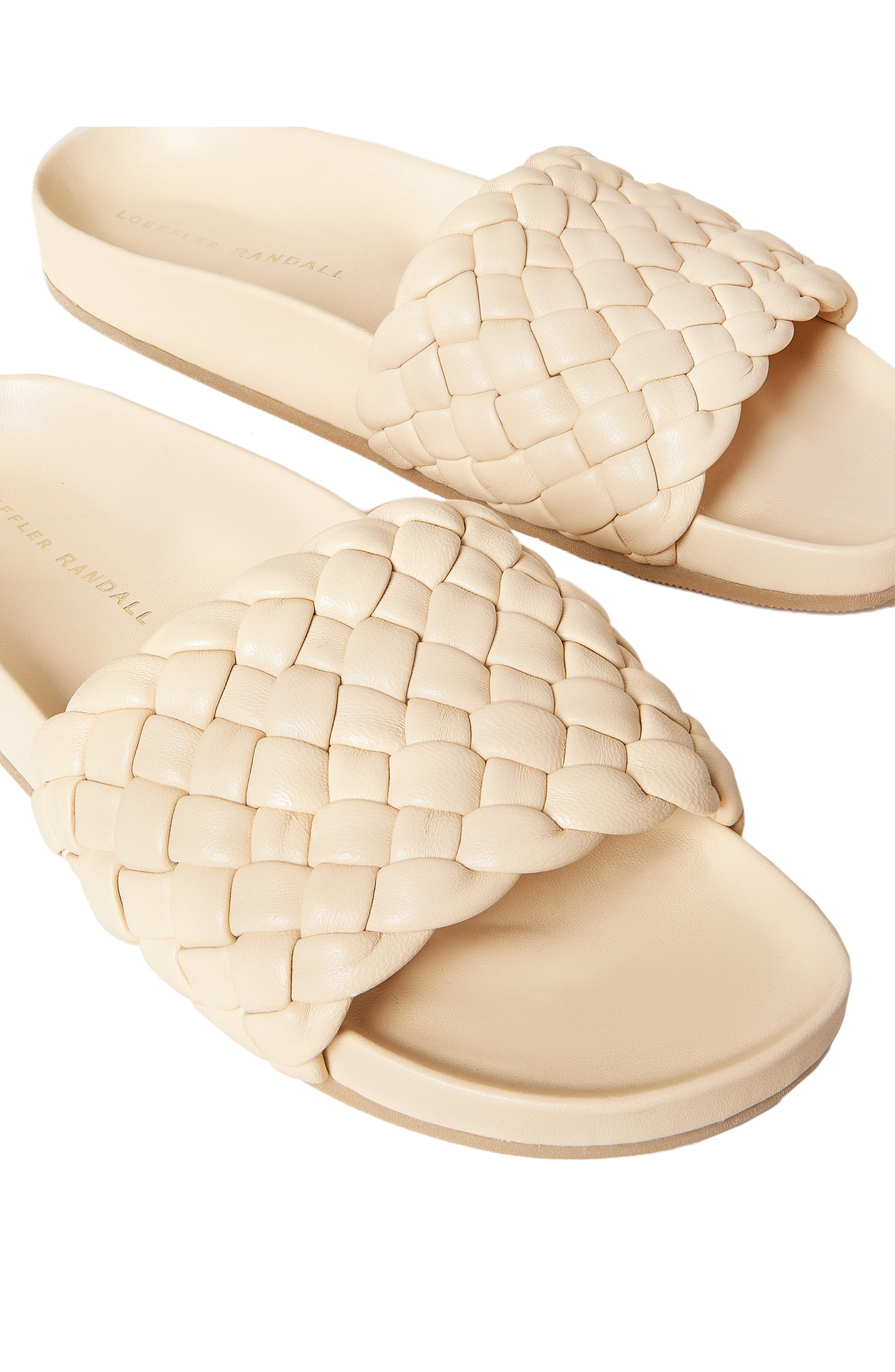 Sonnie Woven Slide Sandal, Alternate, color, ALMOND