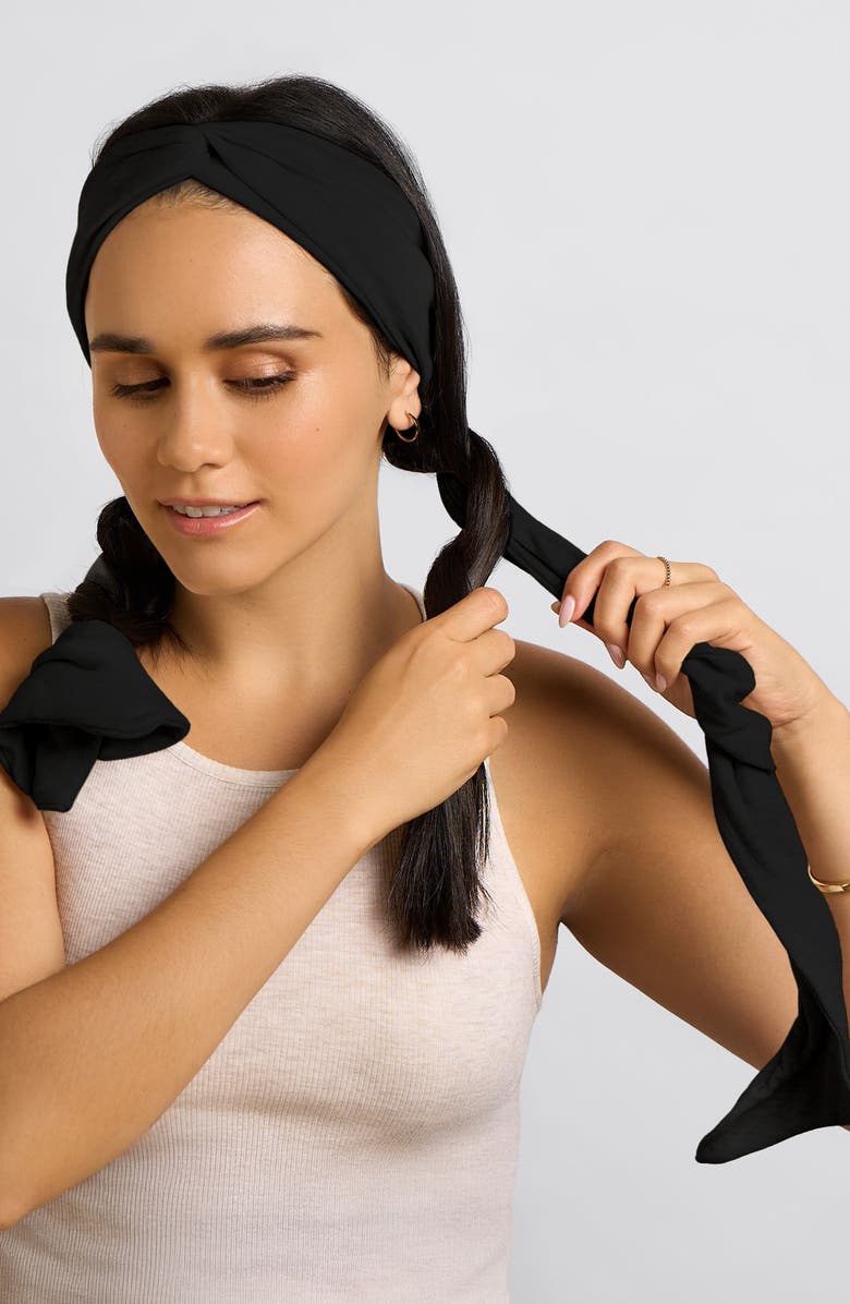 Kitsch Set & Flow Heatless Curling Headband, Alternate, color, Black