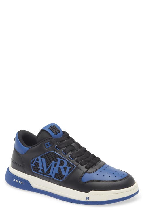 Amiri Low Top Perforated Leather Sneakers In Black
