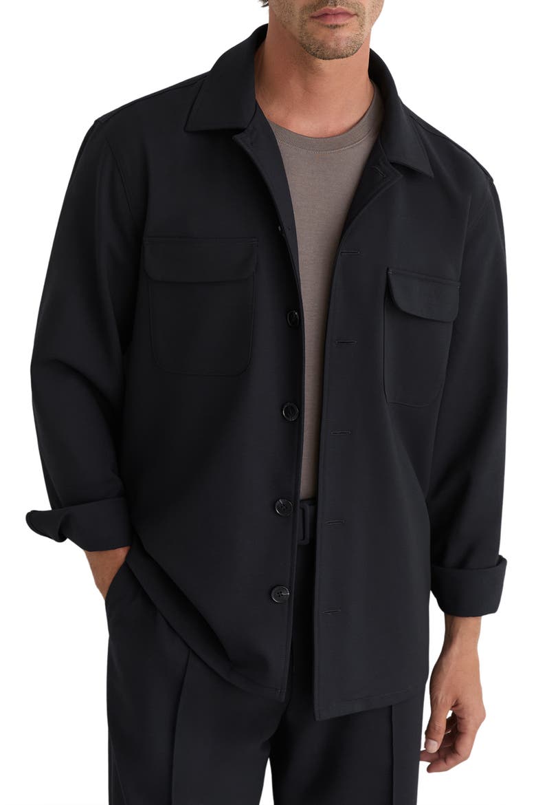 Peshi Shirt Jacket, Main, color, NAVY