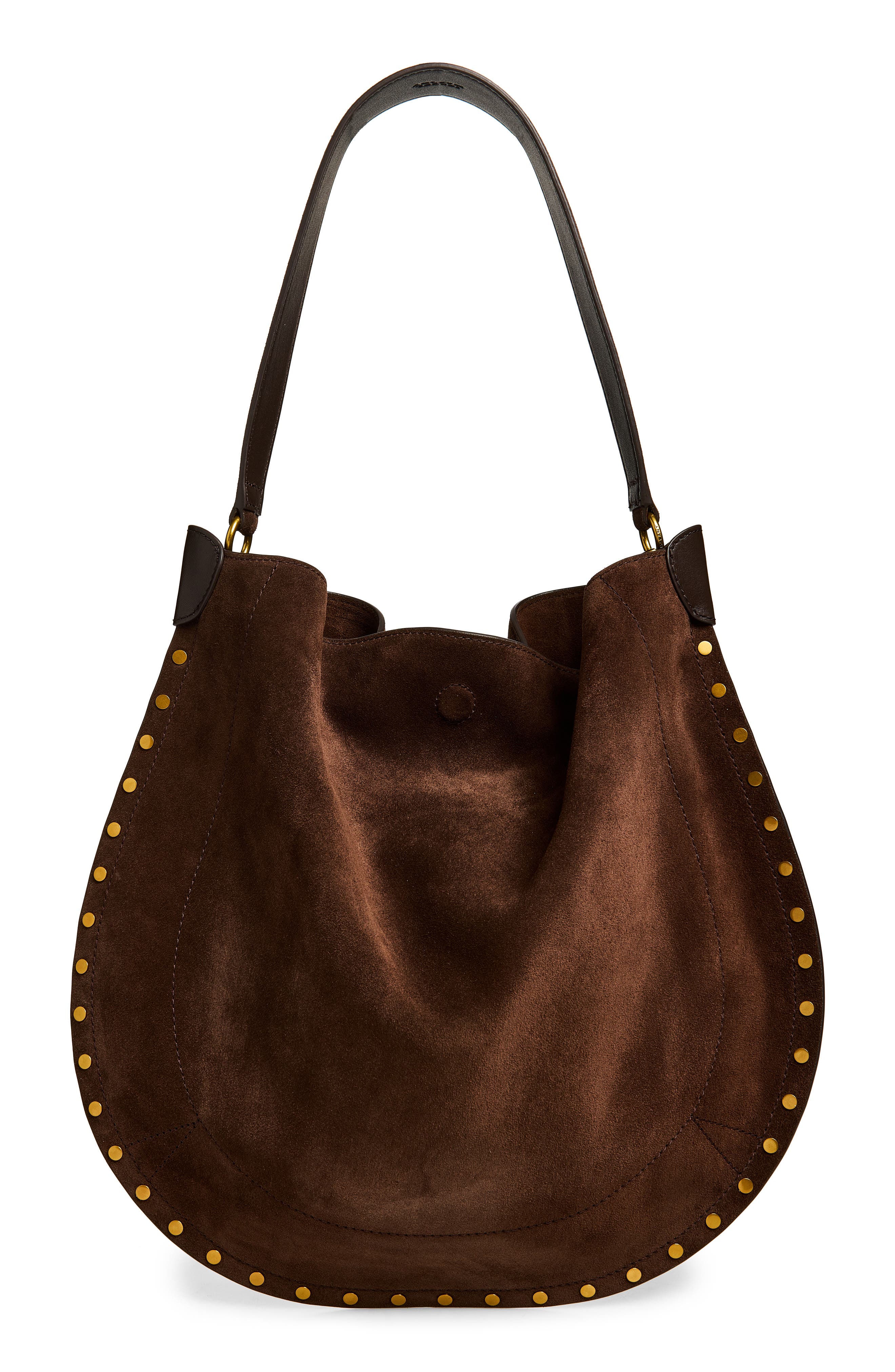 Oskan Suede Hobo Bag, Alternate, color, COFFEE