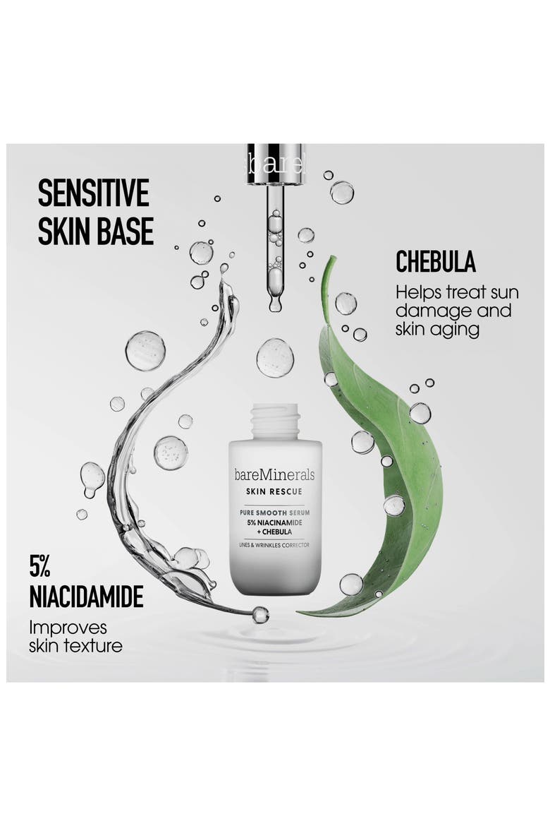 SKIN RESCUE Pure Smooth Serum with 5% Niacinamide and Chebula, Alternate, color, PURE SMOOTH SERUM