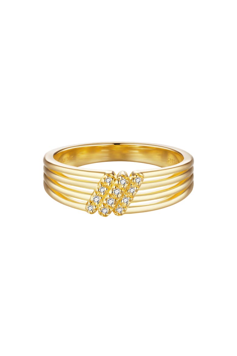Elaine Diamond Ring | 12 natural diamonds | 925 Sterling Silver | Ring | 7 | Yellow 18k-Gold Plated, Alternate, color, Yellow 18k Gold Plated