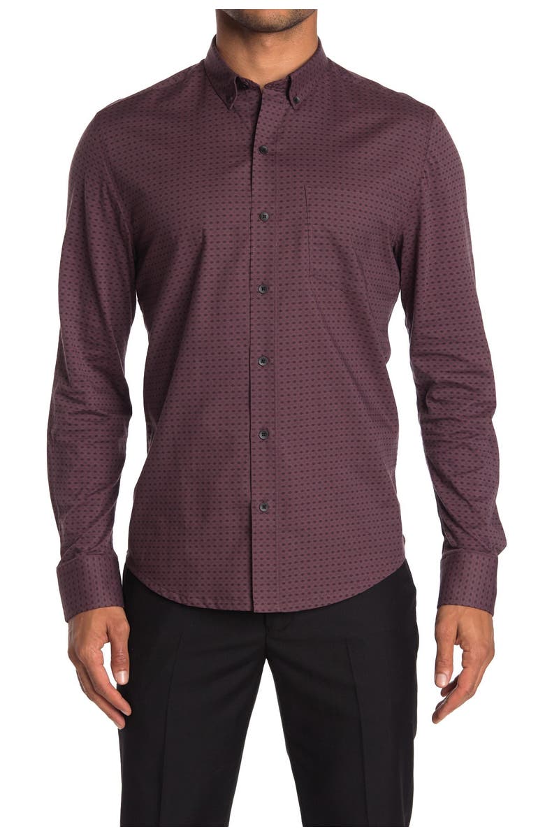 W.R.K Mirrored Triangle Print Reworked Shirt, Main, color,