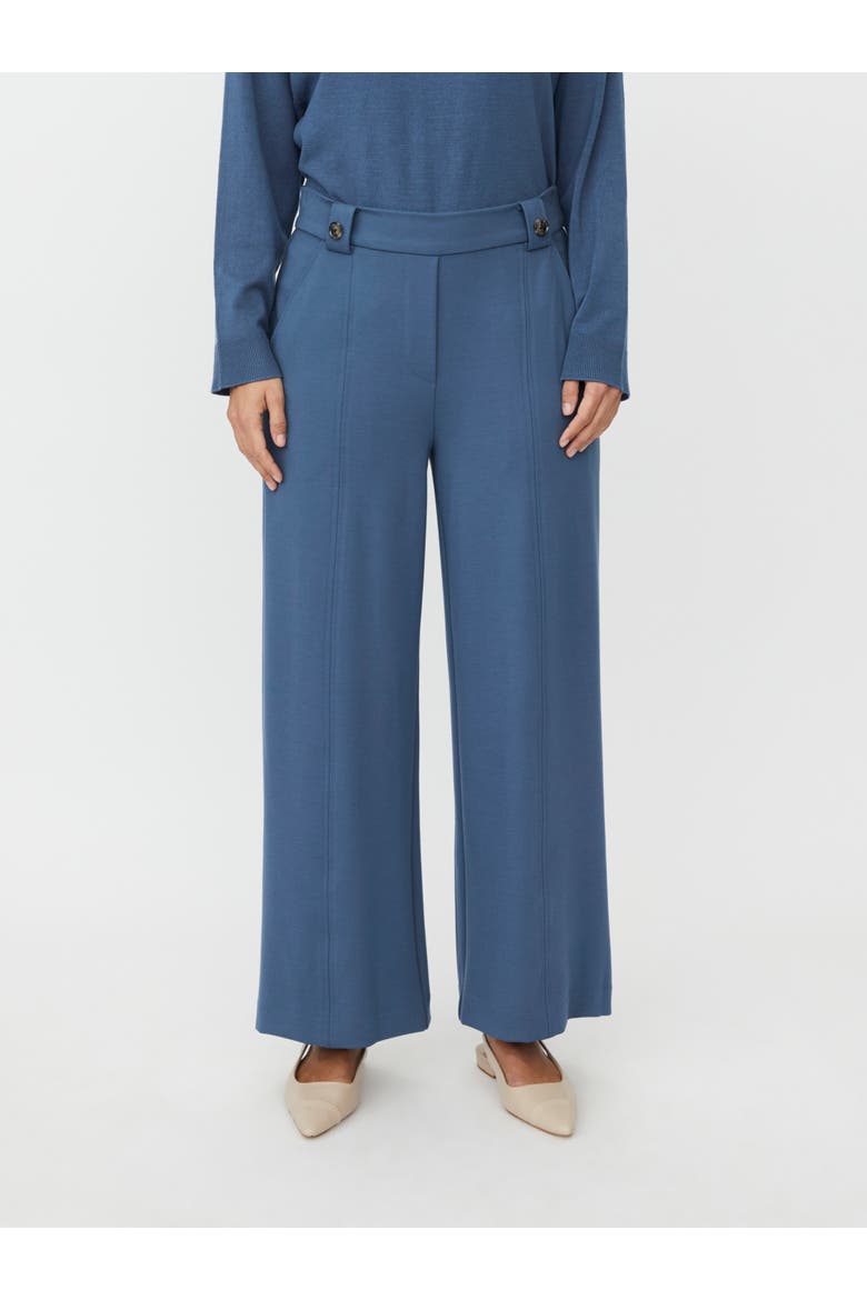 MaPaxora Cropped Wide Leg Pants, Main, color, Ensign Blue