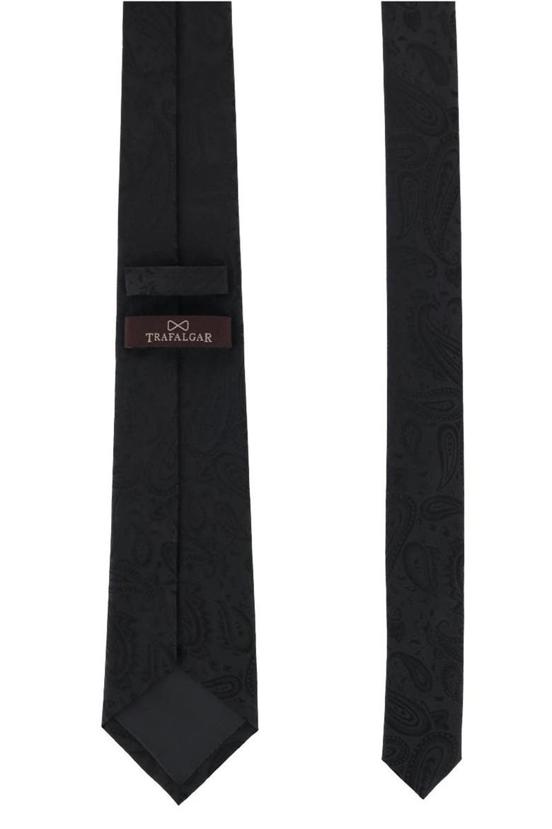 Banbury Silk Tie, Alternate, color, BLACK