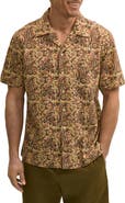 Brooks Brothers Block Print Cotton Camp Shirt