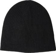 Amicale Cashmere Double Layer Rib Knit Beanie