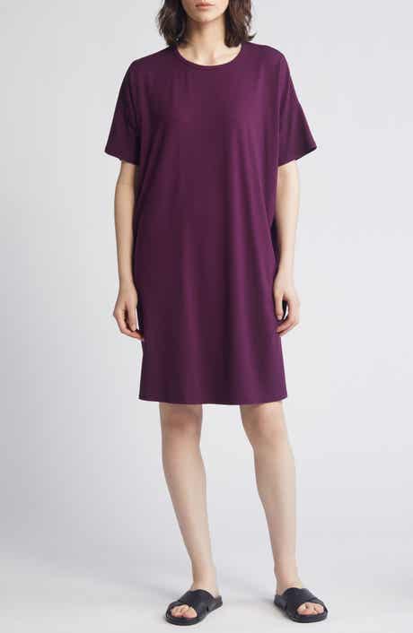 Eileen Fisher Boxy Crewneck T-Shirt Dress