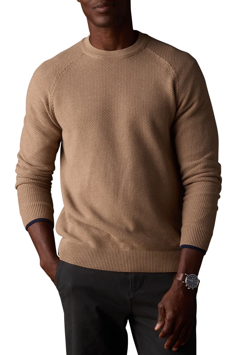 Coolmax Cotton Blend Sweater, Main, color, DARK TAUPE