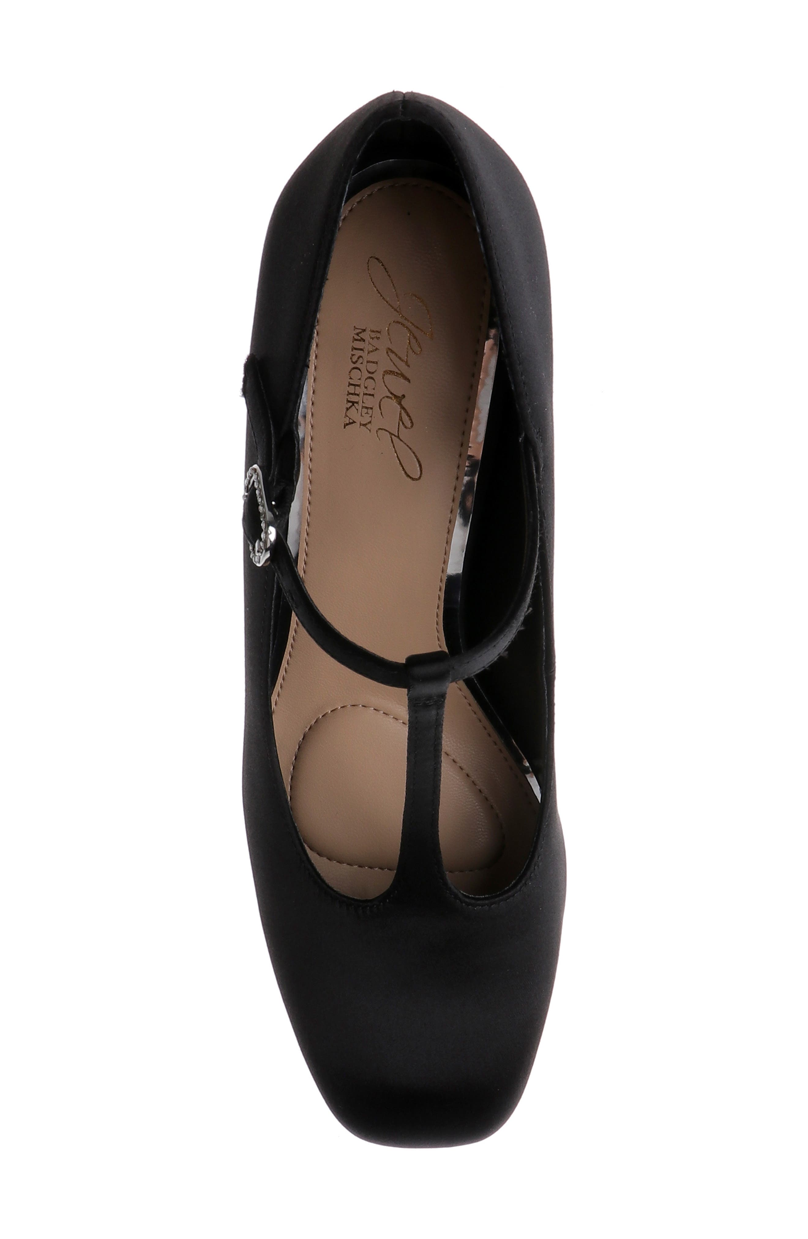 Banks T-Strap Platform Pump, Alternate, color, BLACK SATIN