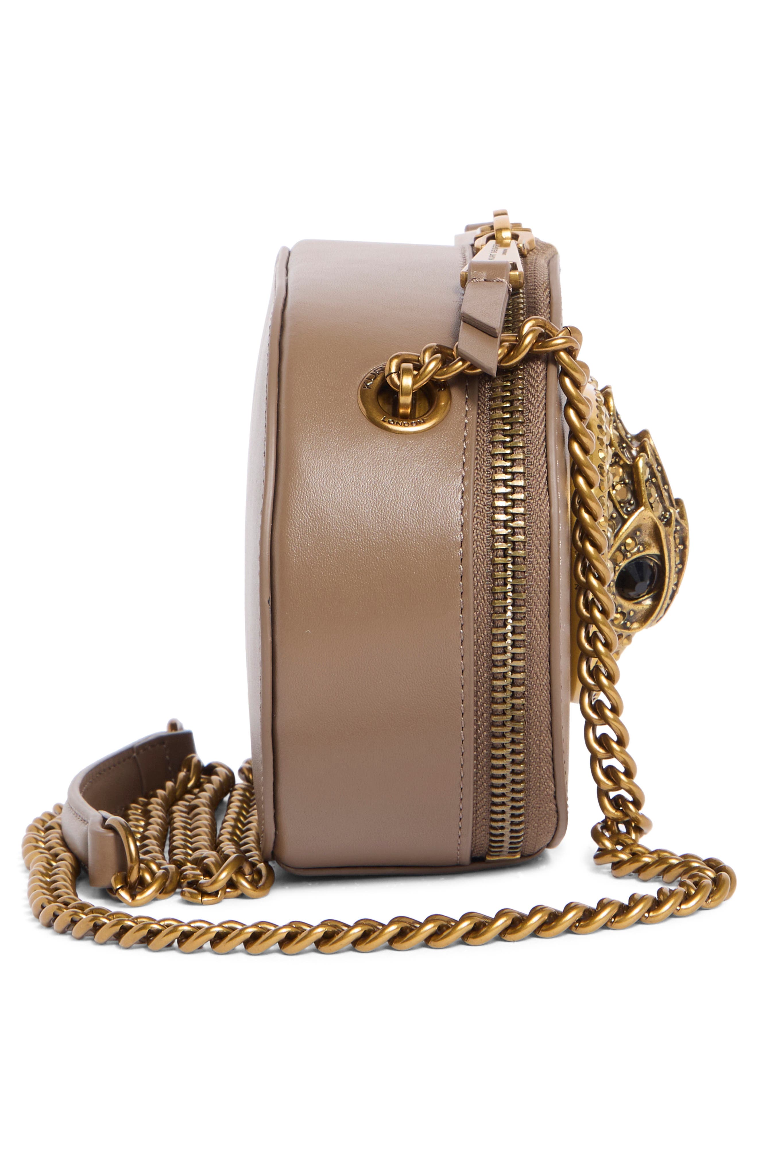 Kurt Geiger London Small Chelsea Camera Bag, Alternate, color, Taupe Comb