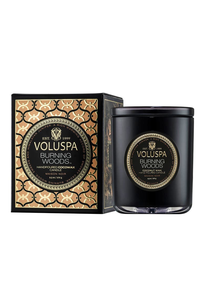 Burning Woods Classic Candle, Main, color, NO COLOR