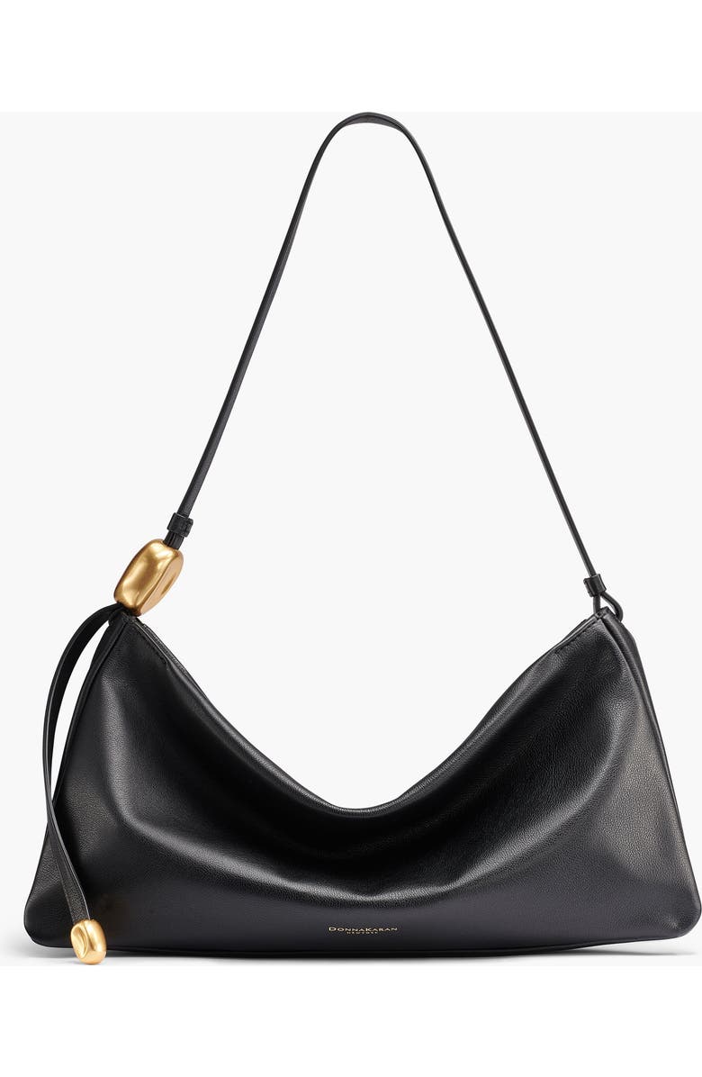 Donna Karan New York Velvet Large Shoulder, Main, color, Blk/Gold