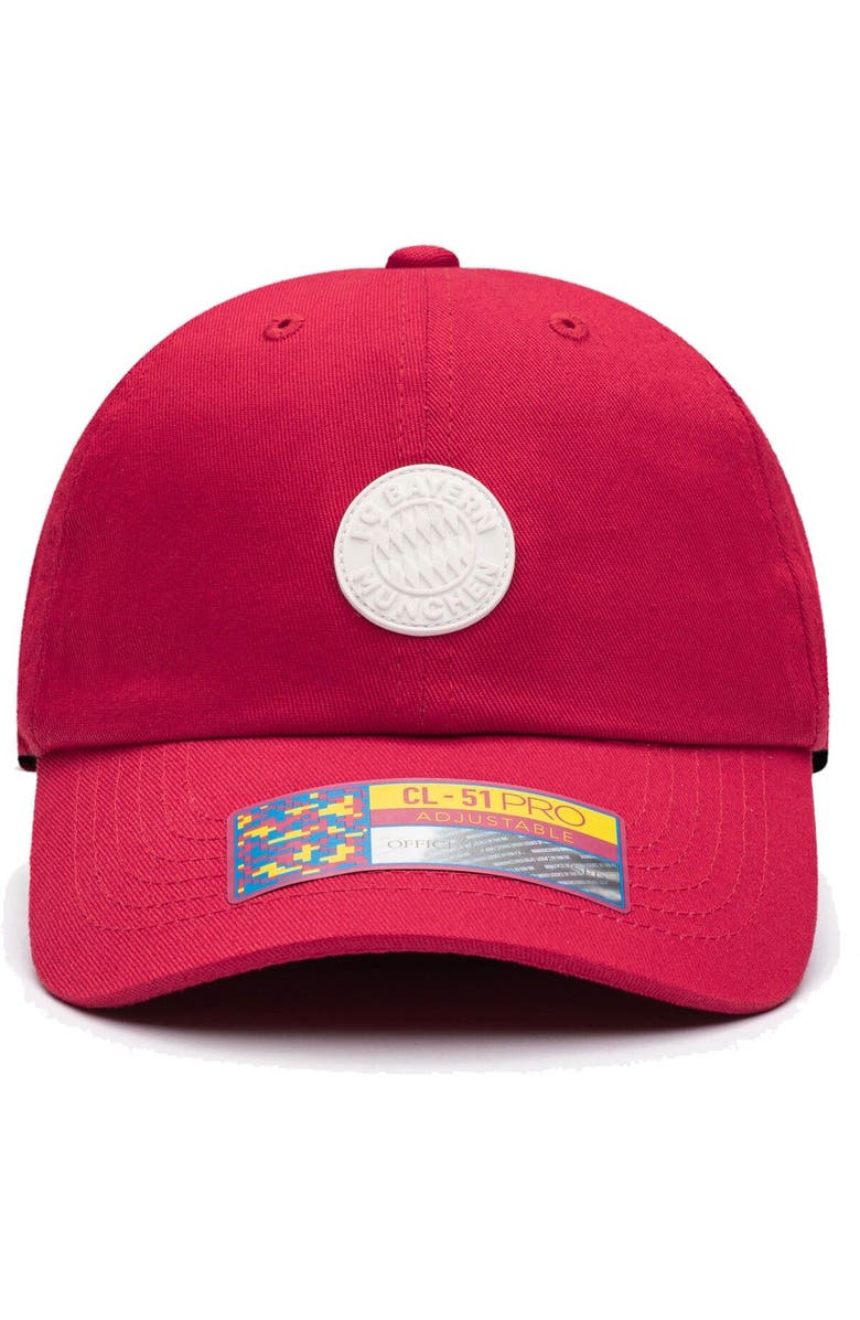 FAN INK Men's Red Bayern Munich Casuals Adjustable Hat, Alternate, color,